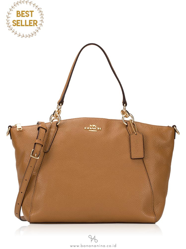 COACH 28993 Pebbled Leather Small Kelsey Light Saddle