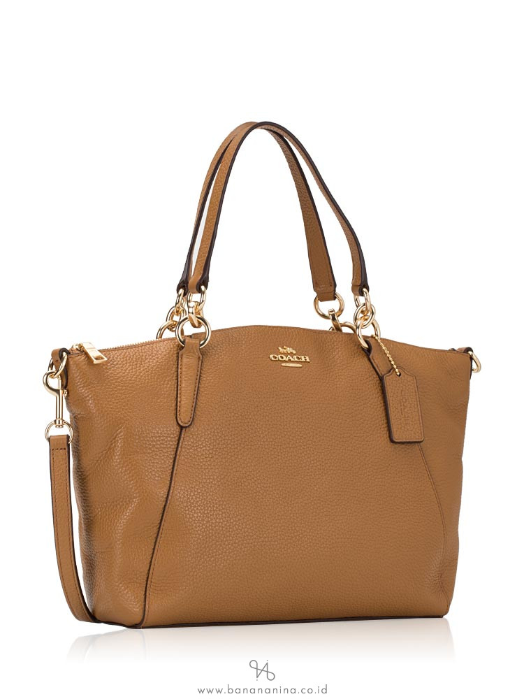 COACH 28993 Pebbled Leather Small Kelsey Light Saddle