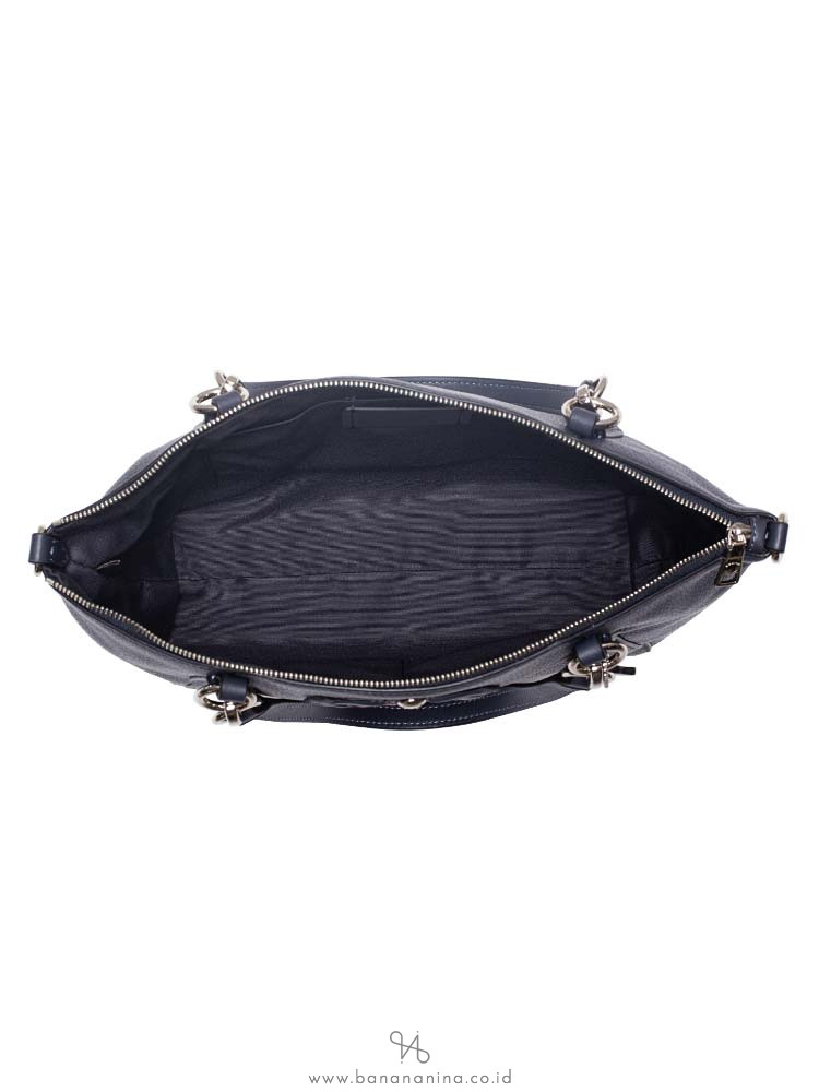 COACH 28969 Leather Small Kelsey With Bow Midnight