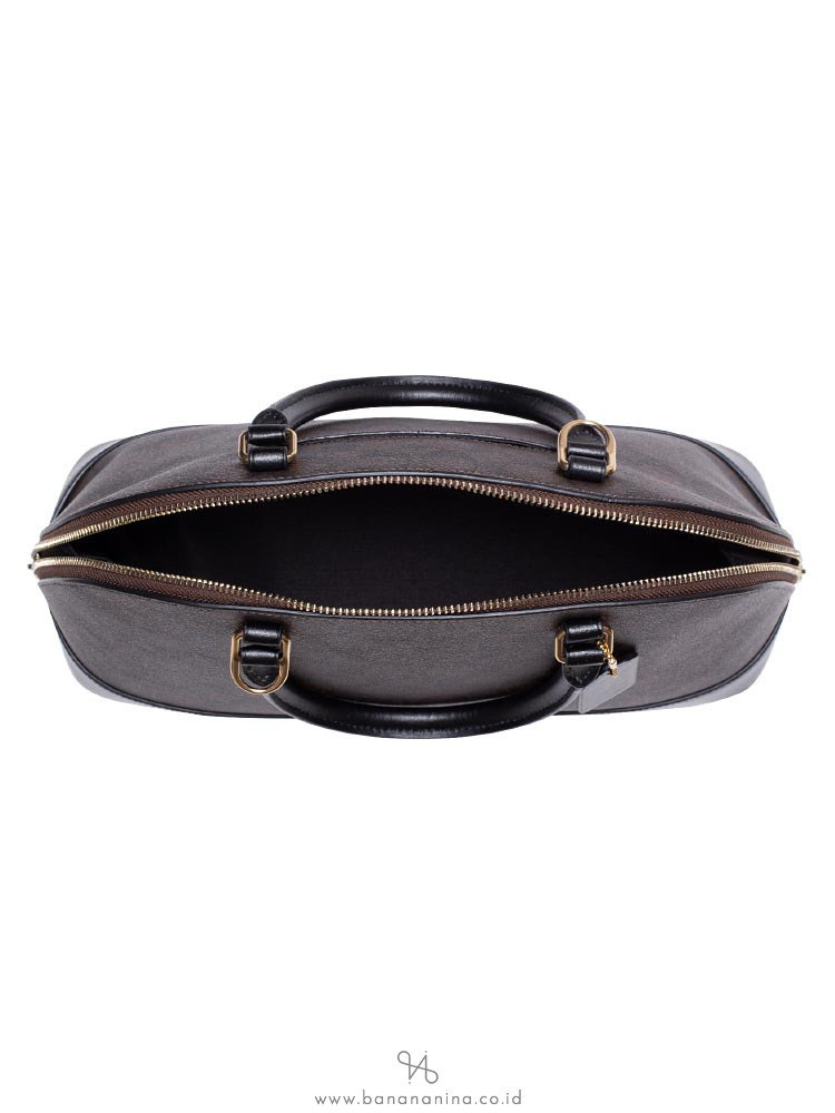 COACH 27584 Signature Sierra Satchel Brown Black