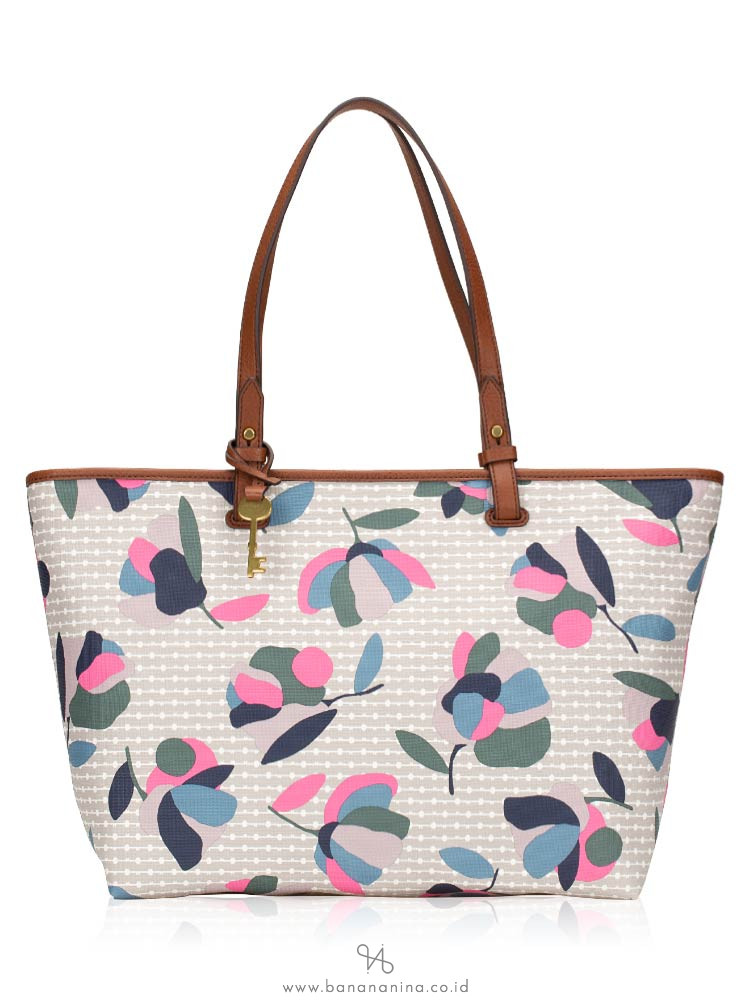 FOSSIL ZB7499782 Rachel Tote Floral Multi White