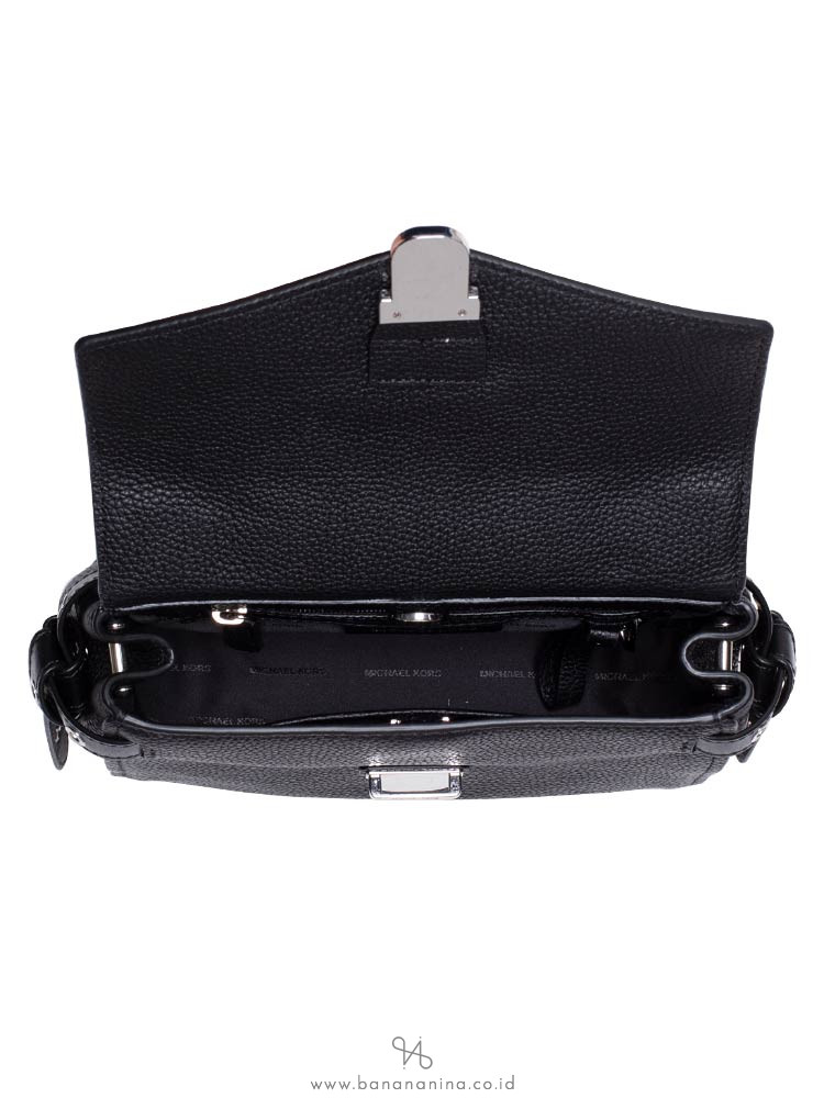 MICHAEL KORS Bristol Leather Small Top Handle Satchel Black