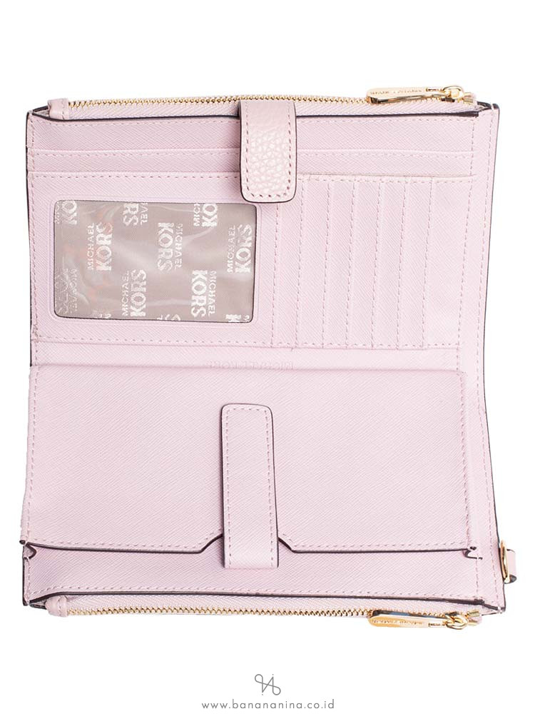 MICHAEL KORS Jet Set Travel Double Zip Wristlet Blossom