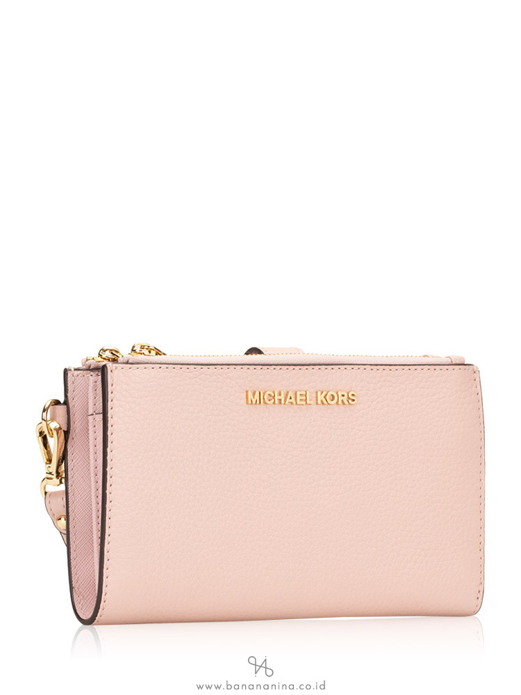 MICHAEL KORS Jet Set Travel Double Zip Wristlet Blossom