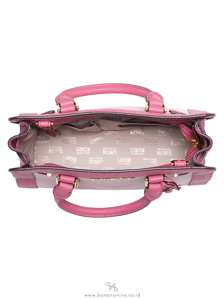 MICHAEL KORS Dillon Small Top Zip Satchel Blossom Tulip