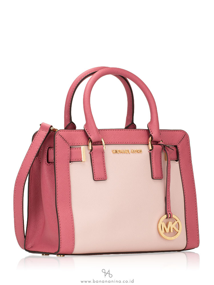 MICHAEL KORS Dillon Small Top Zip Satchel Blossom Tulip