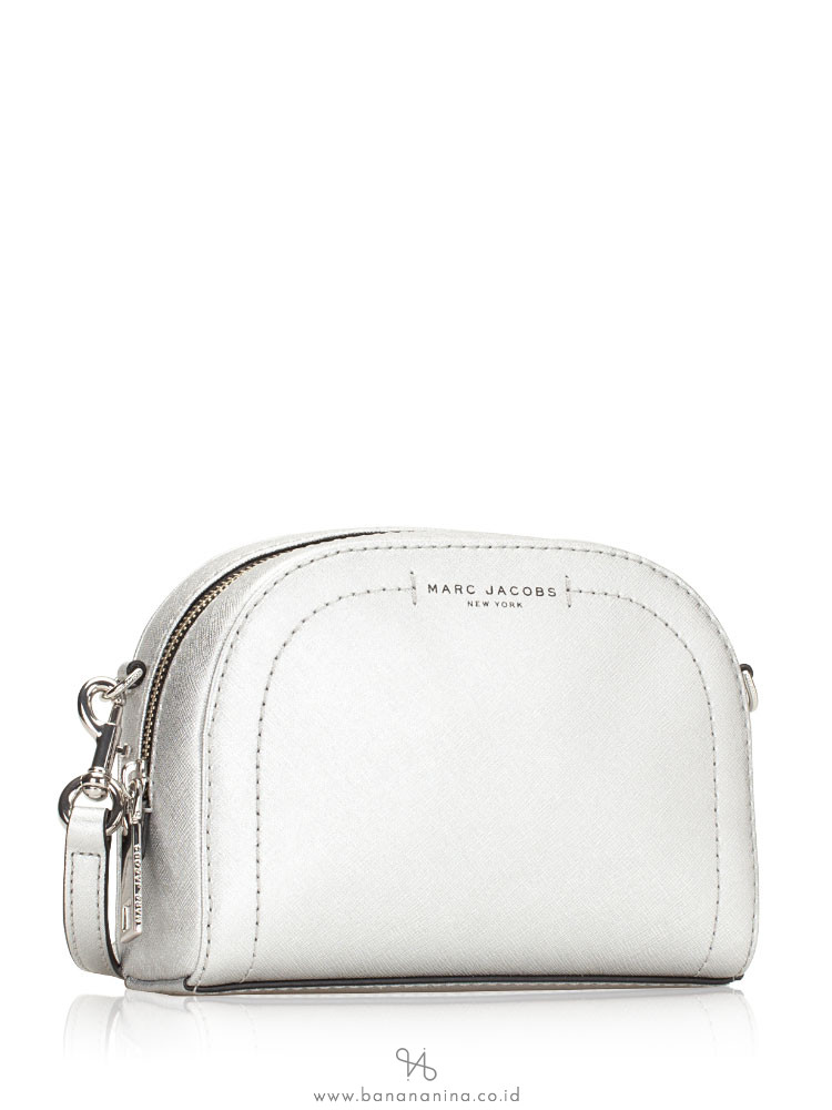 MARC JACOBS Playback Leather Crossbody Silver