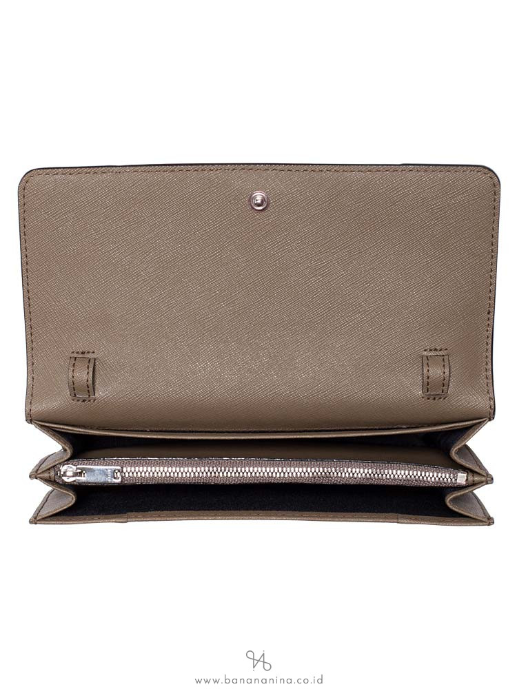 BALLY Stafford Saffiano Crossbody Khaki