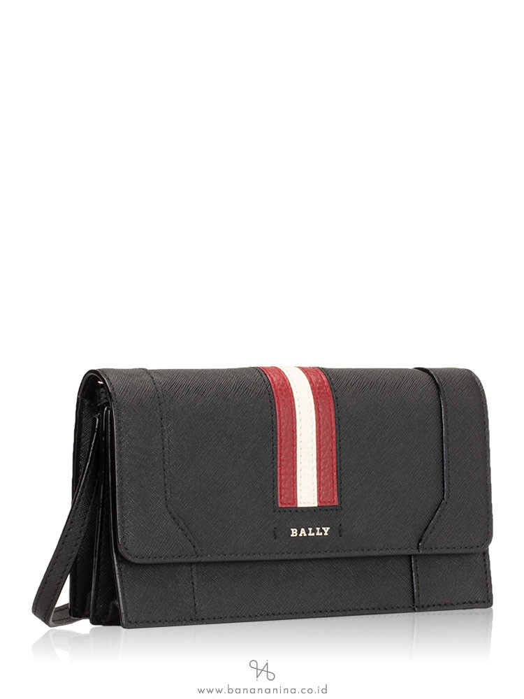 BALLY Stafford Saffiano Crossbody Black