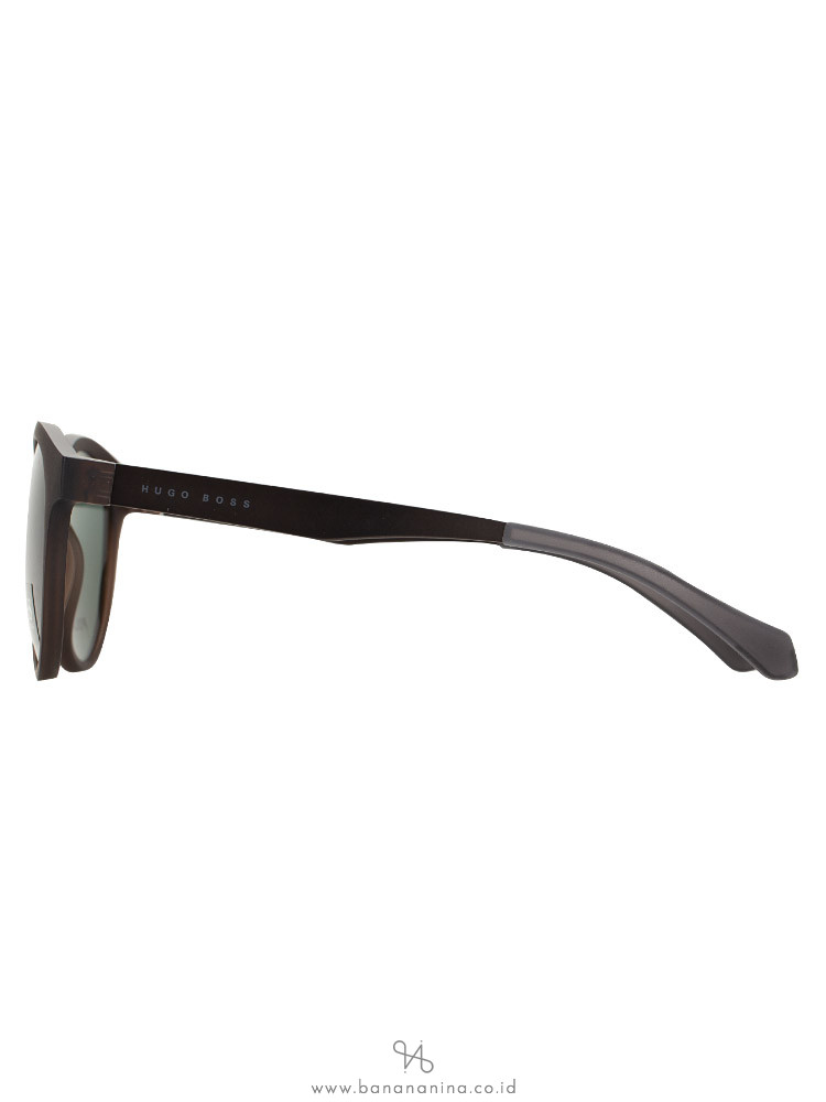 HUGO BOSS 0869S Polarized Vintage Round Sunglasses Brown Matte