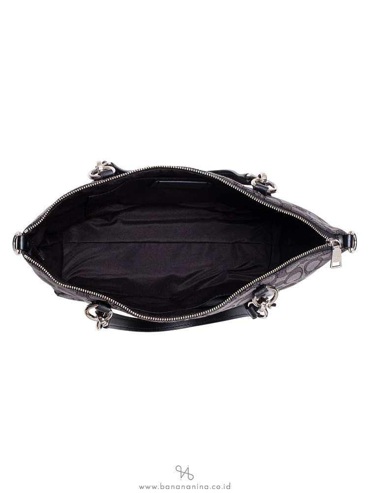 COACH 27582 Outline Signature Small Kelsey Black Smoke
