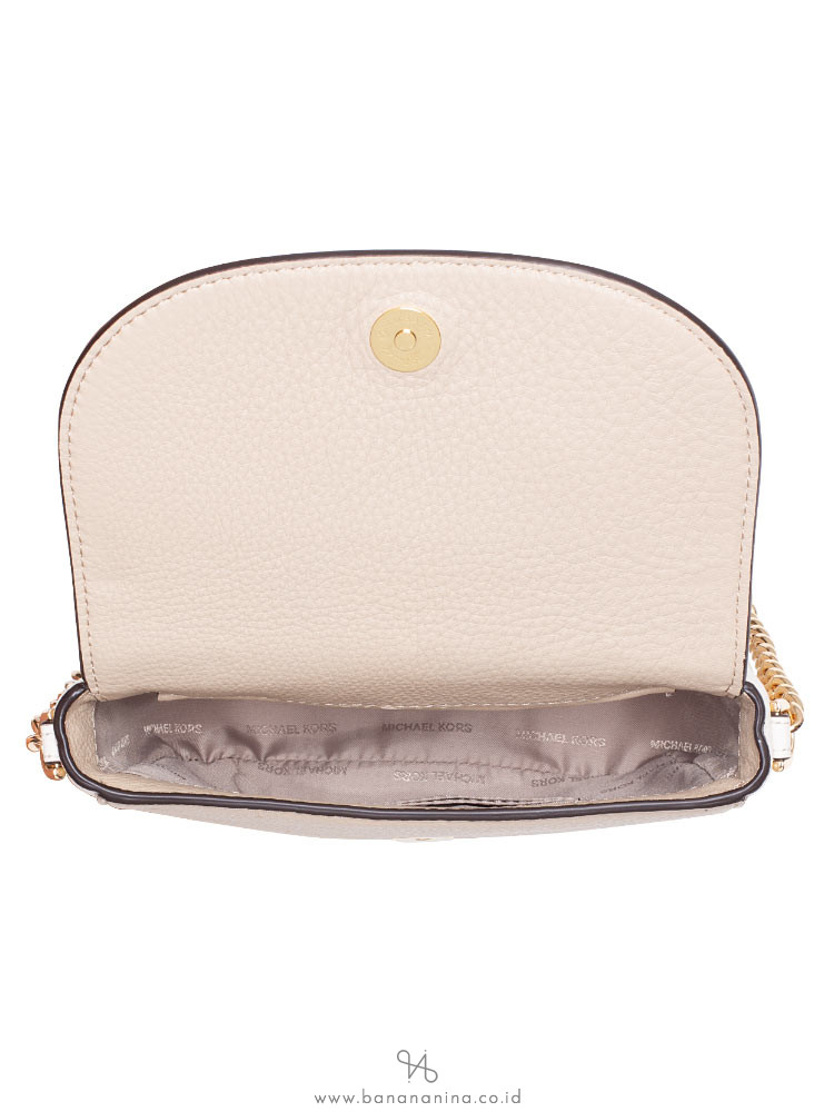MICHAEL KORS Half Dome Leather Crossbody Oat Soft Pink