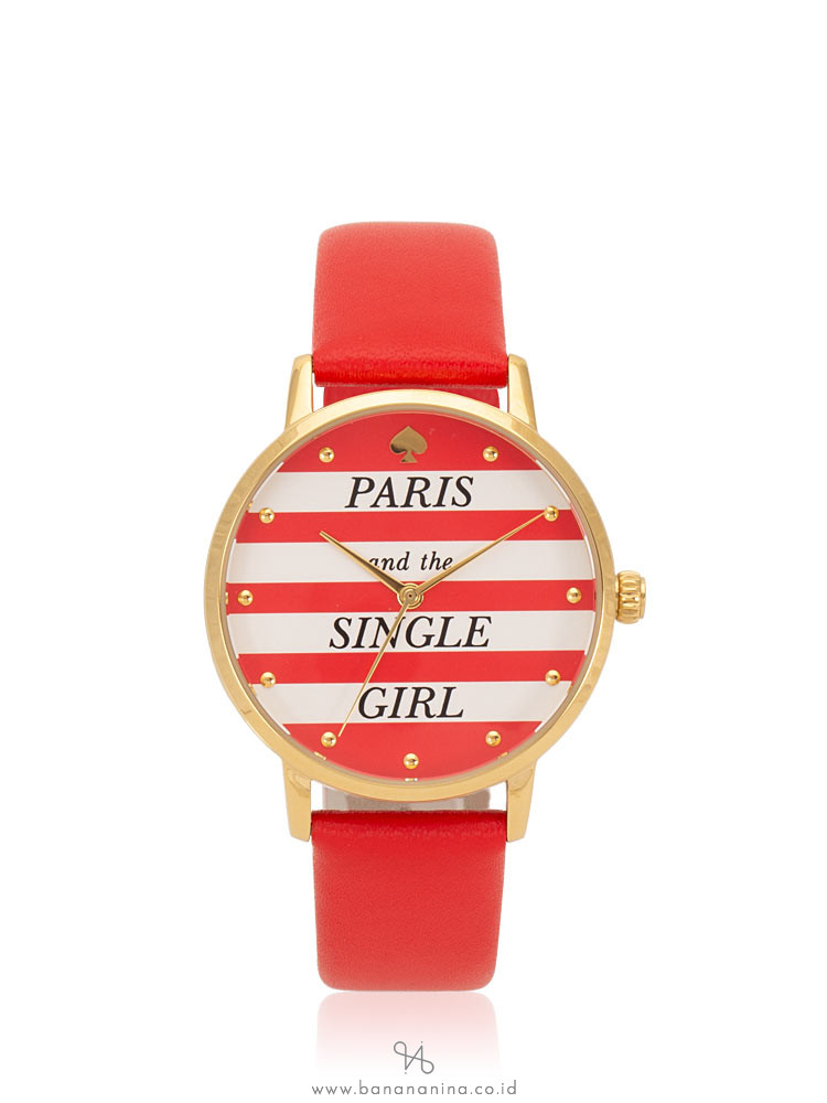 KATE SPADE KSW1365 Metro Paris Leather Strap Red