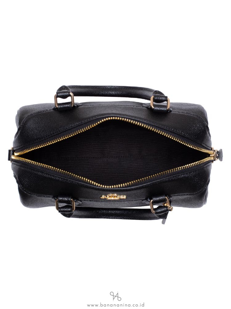 COACH 32202 Crossgrain Mini Bennett Satchel Black