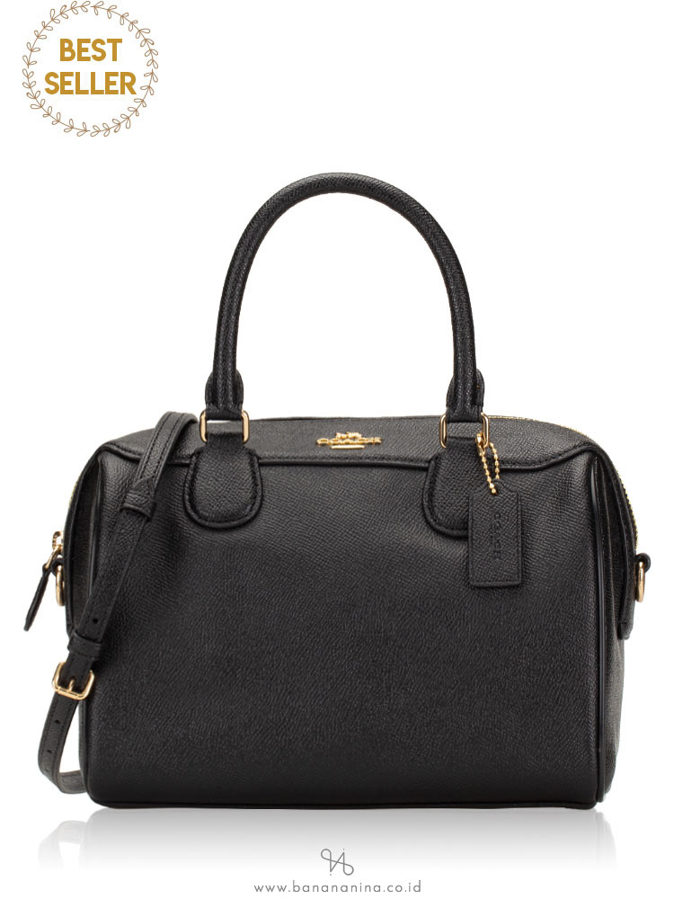 COACH 32202 Crossgrain Mini Bennett Satchel Black