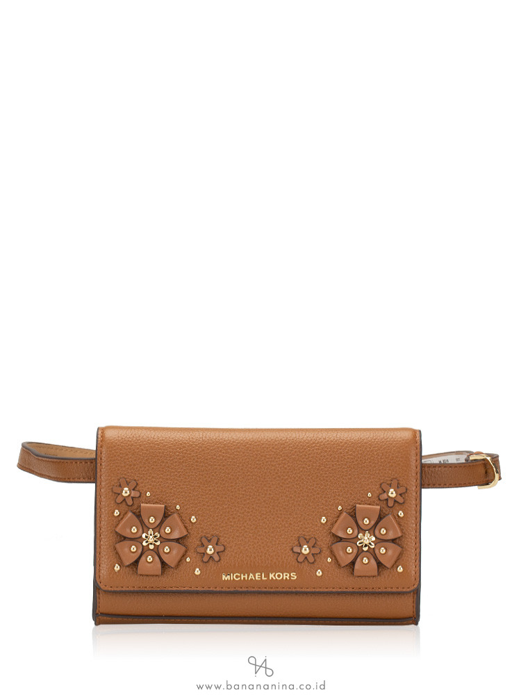 MICHAEL KORS 3D Flower Garden Fanny Pack Lugagge Sz M