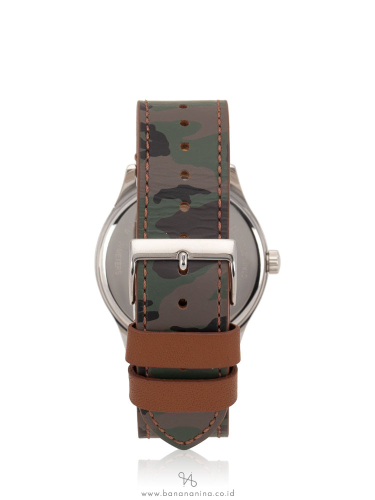 COACH Men 14602369 Baxter Leather Strap Green Camo