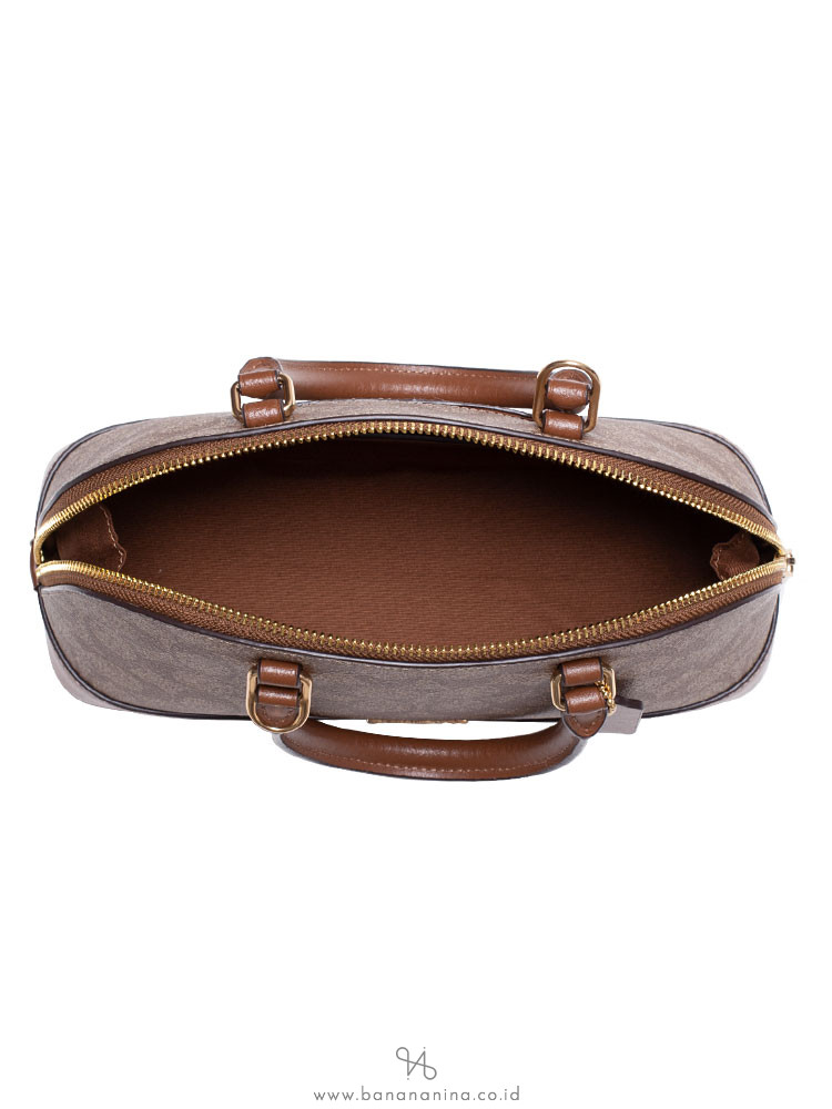 COACH 27583 Signature Mini Sierra Satchel Khaki Saddle