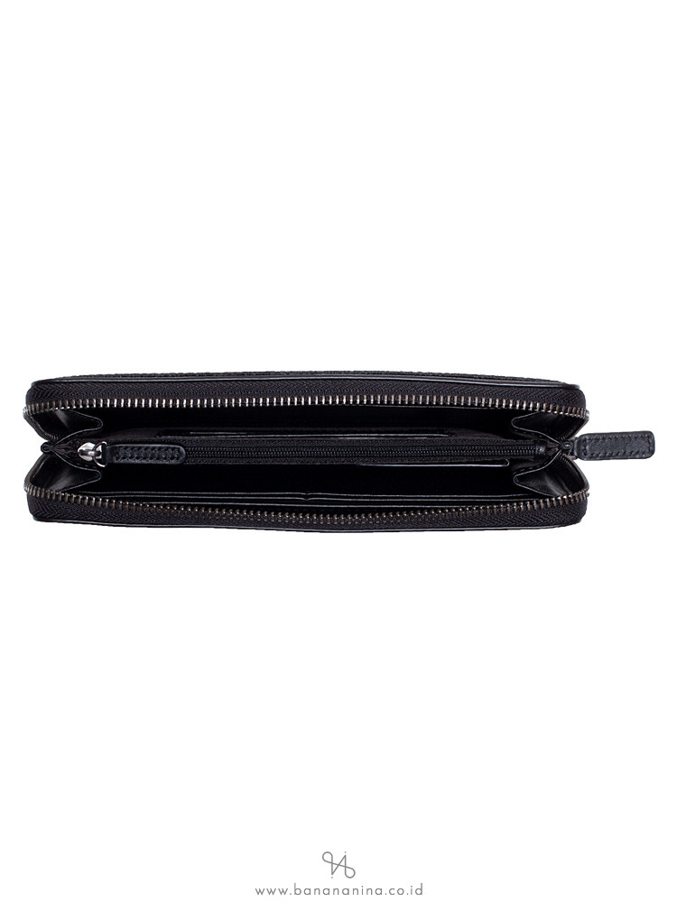 MICHAEL KORS Men Jet Set Signature Tech Zip Wallet Black