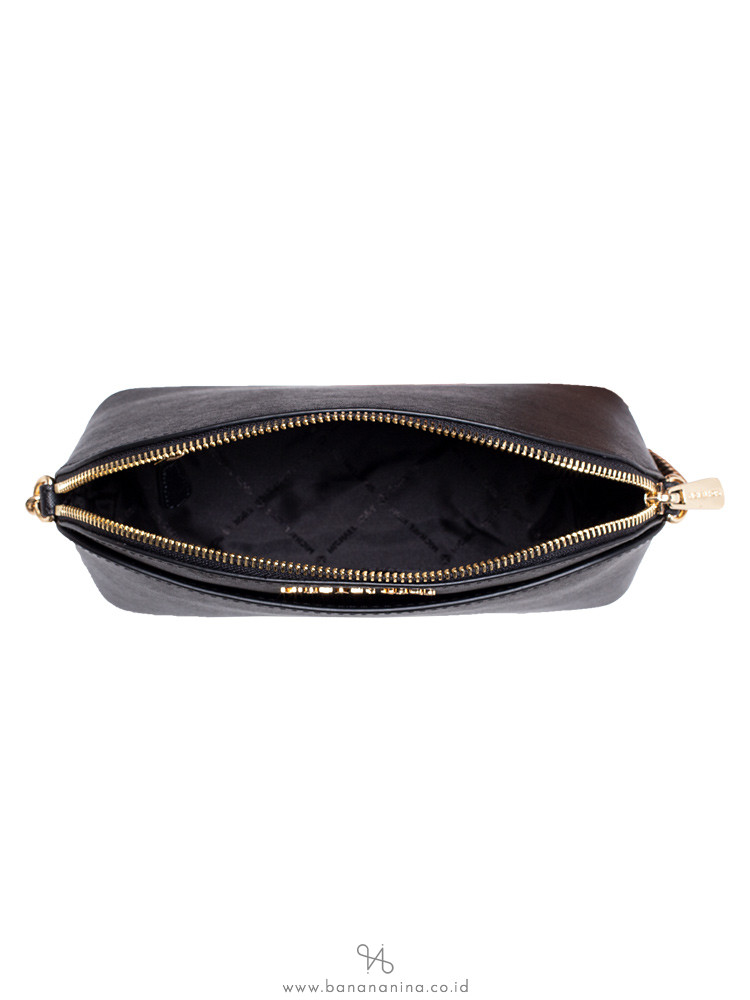 MICHAEL KORS Emmy Saffiano Medium Crossbody Black