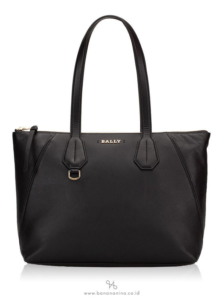 BALLY Calibri Leather Tote Black