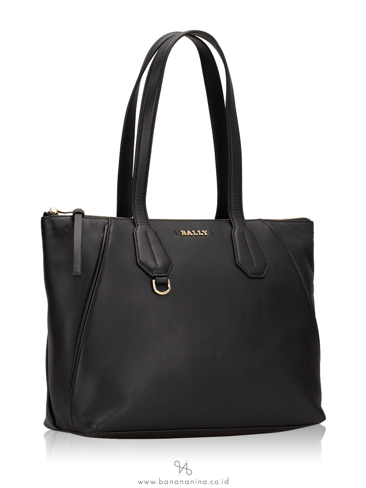 BALLY Calibri Leather Tote Black