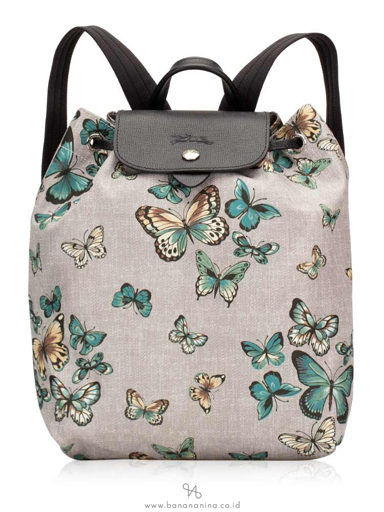 LONGCHAMP Le Pliage Papillon Backpack Grey