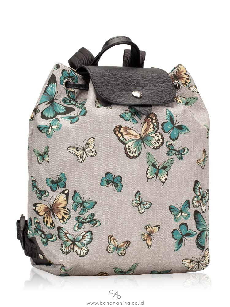 LONGCHAMP Le Pliage Papillon Backpack Grey