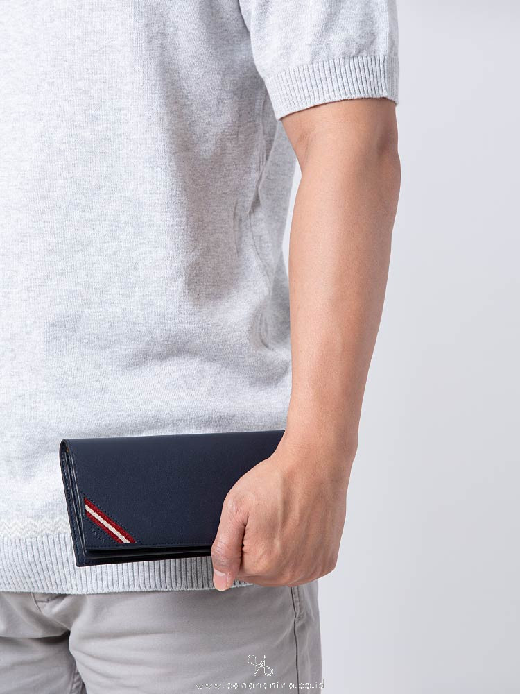 BALLY Men Taliro Continental Wallet Navy