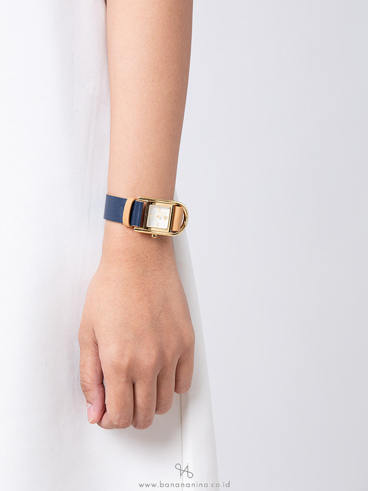 TORY BURCH TBW7500 Thayer Leather Strap Navy