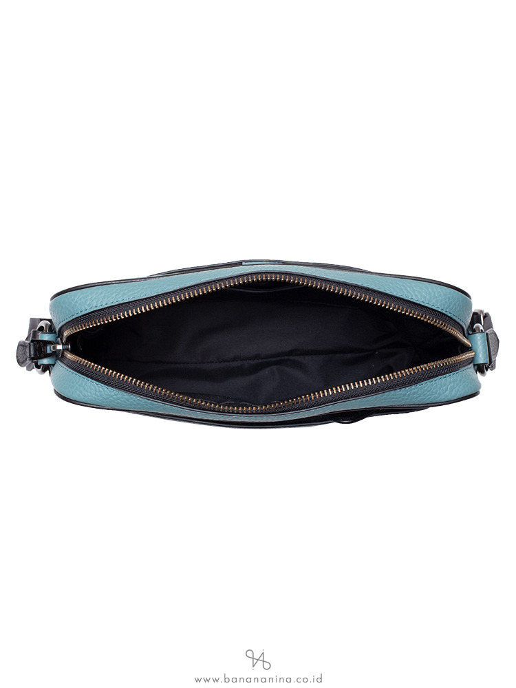 COACH Men 26077 Colorblock Charles Camera Bag Slate Black