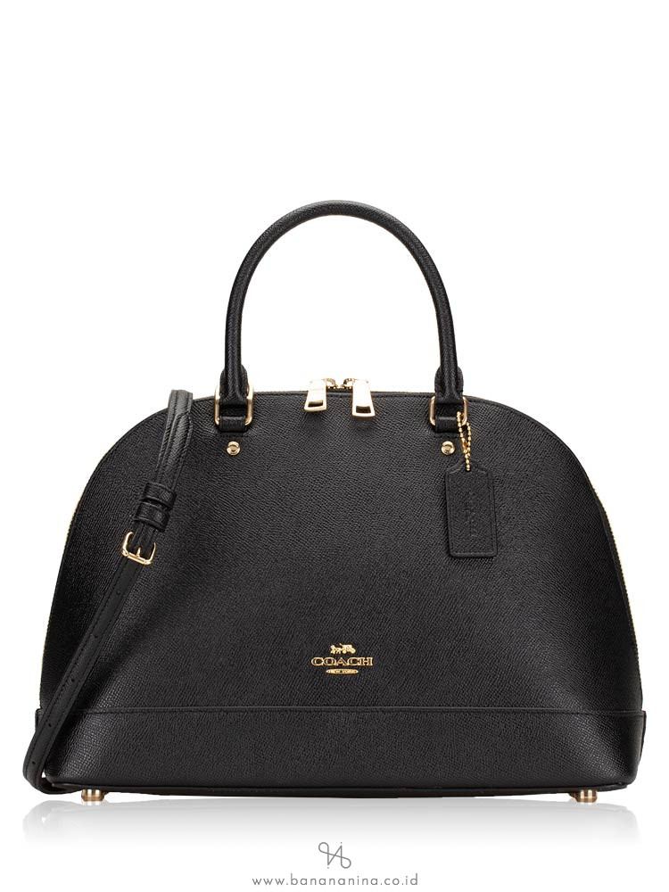 COACH 27590 Crossgrain Sierra Satchel Black