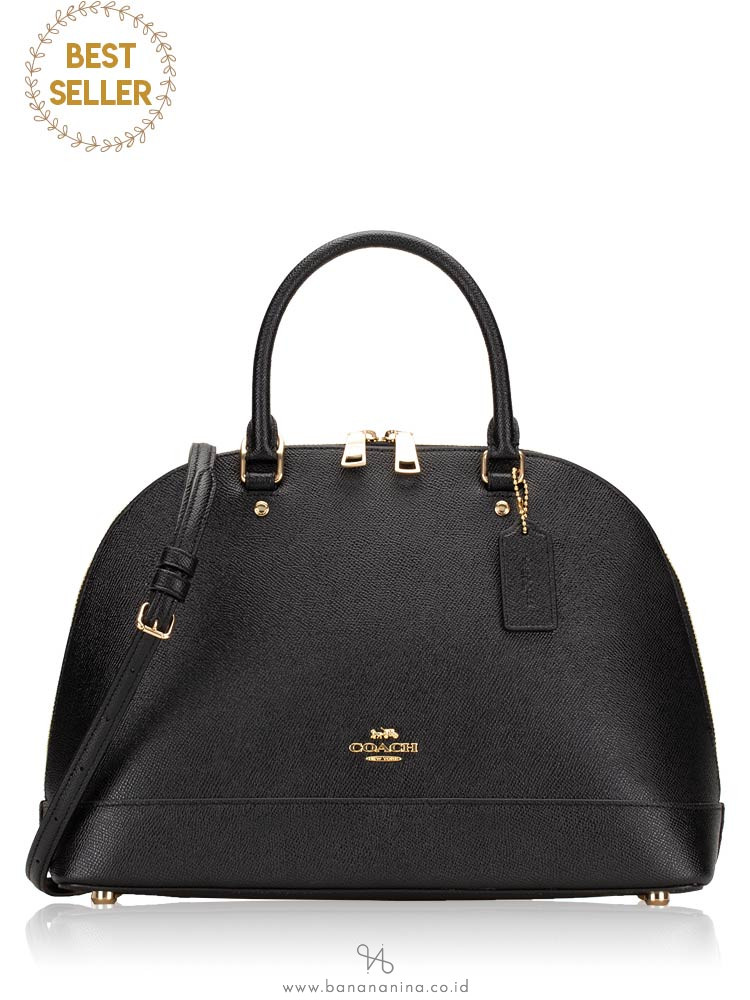 COACH 27590 Crossgrain Sierra Satchel Black