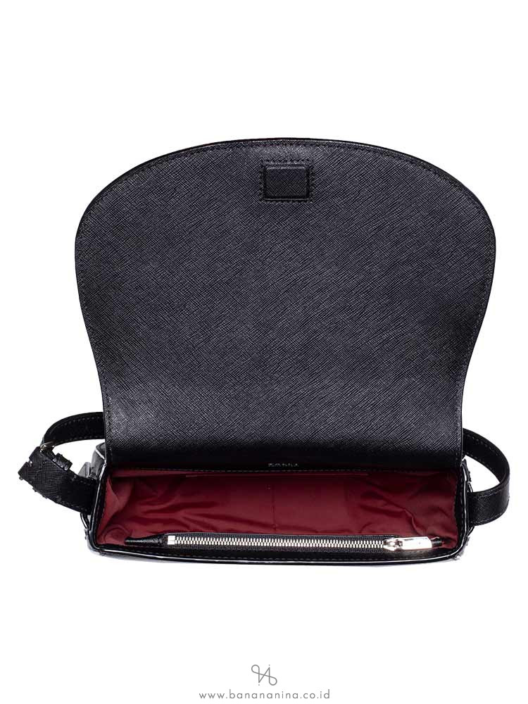 BALLY Supra Saffiano Crossbody Black
