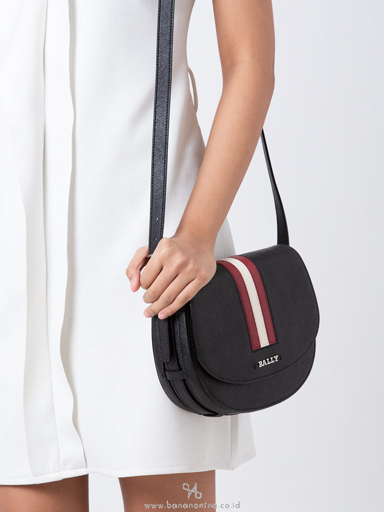 BALLY Supra Saffiano Crossbody Black