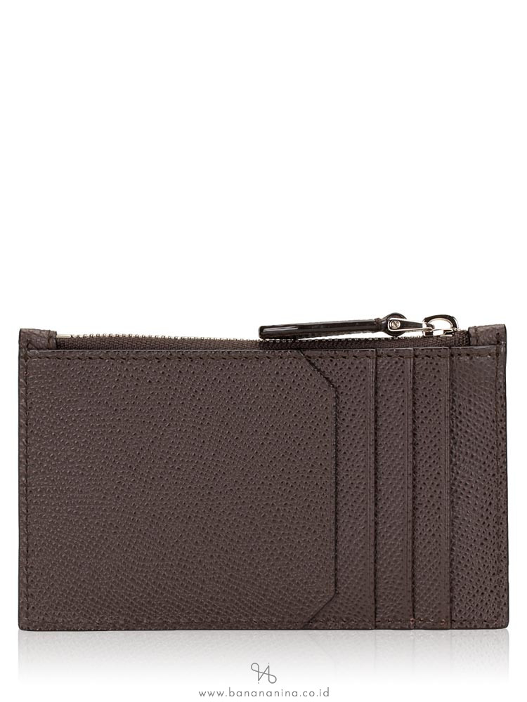 BALLY Tenley Zip Card Holder Brown