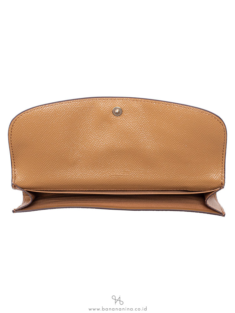 COACH 59949 Crossgrain Leather Soft Wallet Light Saddle
