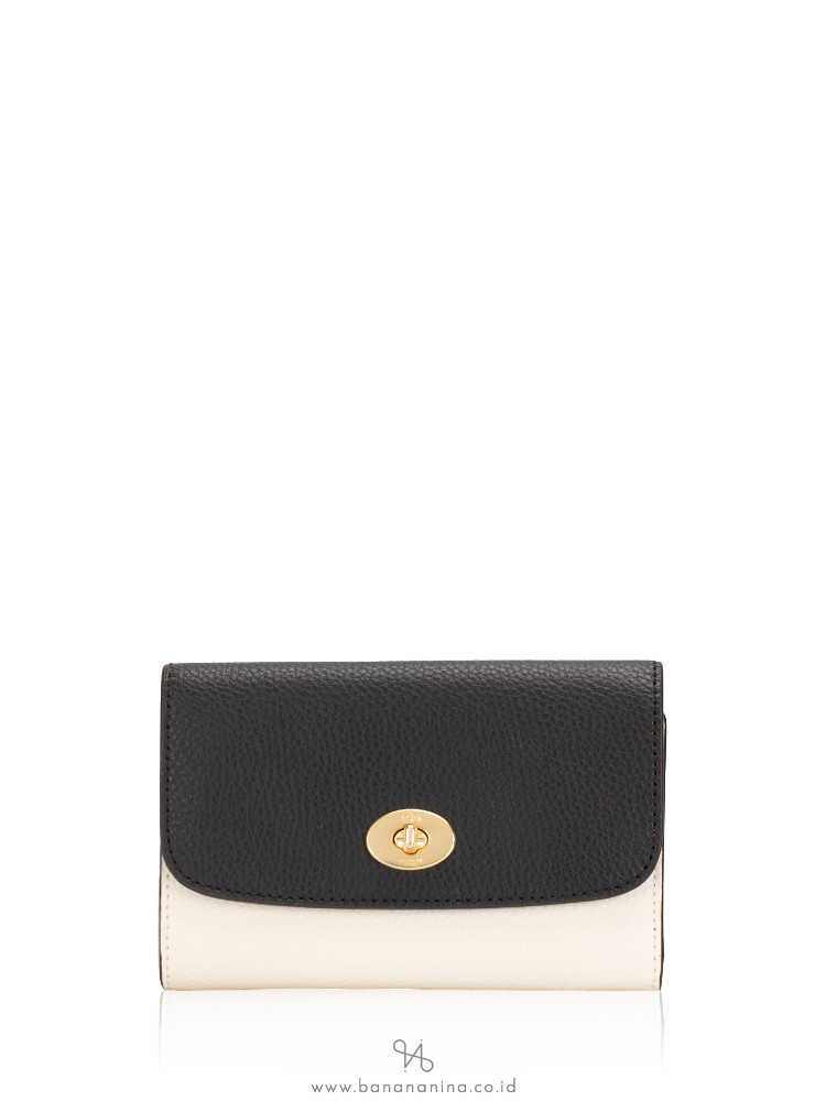 COACH 31650 Colorblock Medium Envelope Wallet Chalk Black Multi