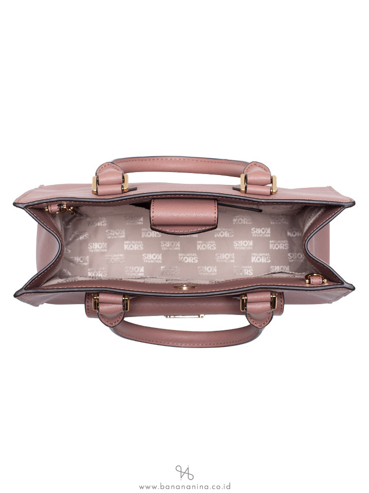 MICHAEL KORS Bridgette Medium Saffiano Tote Dusty Rose