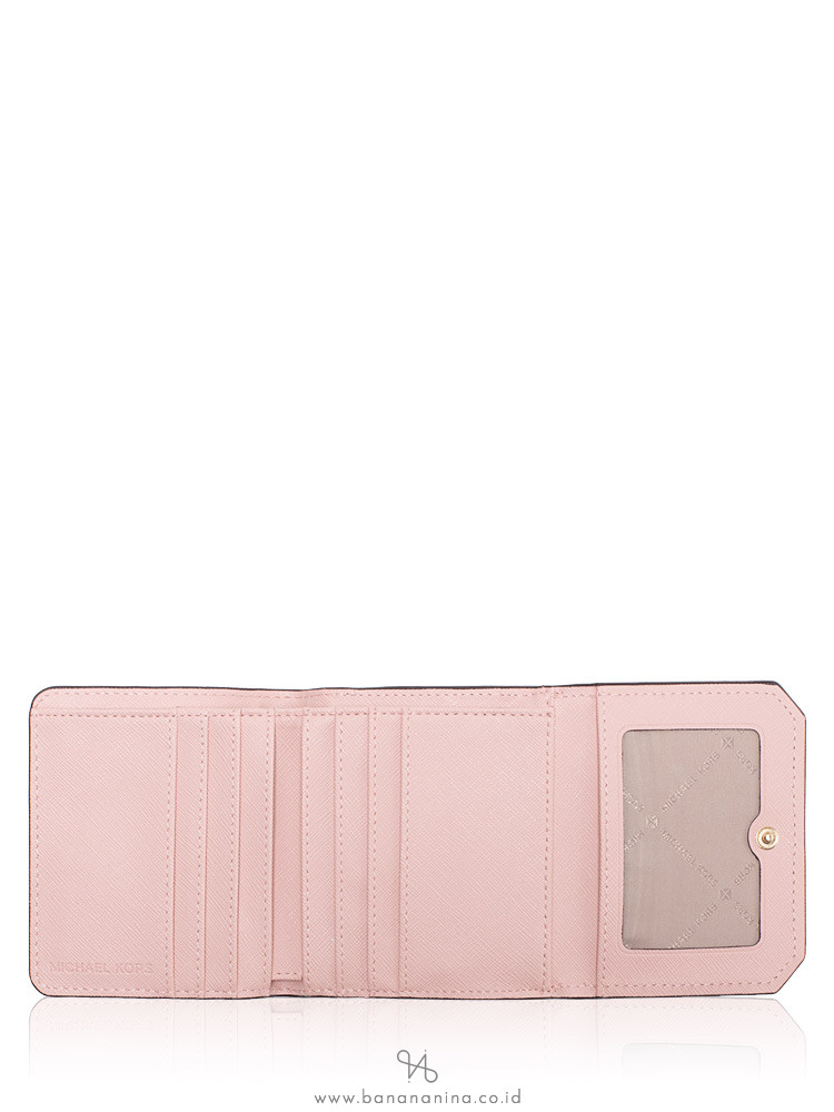 MICHAEL KORS Hayes Leather Medium Trifold Coin Purse Pastel Pink