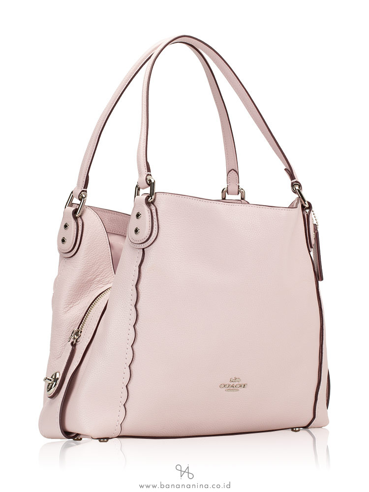 COACH 29800 Scallop Pebbled Edie 31 Ice Pink
