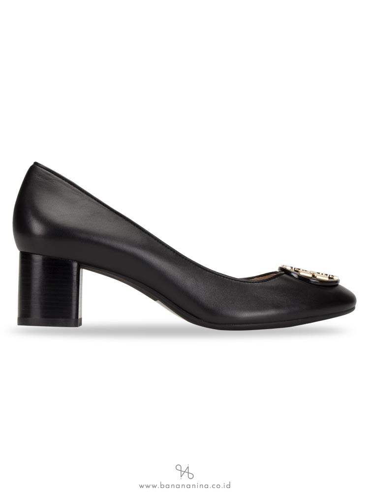 TORY BURCH Janey Leather Pump Black Sz 7.5