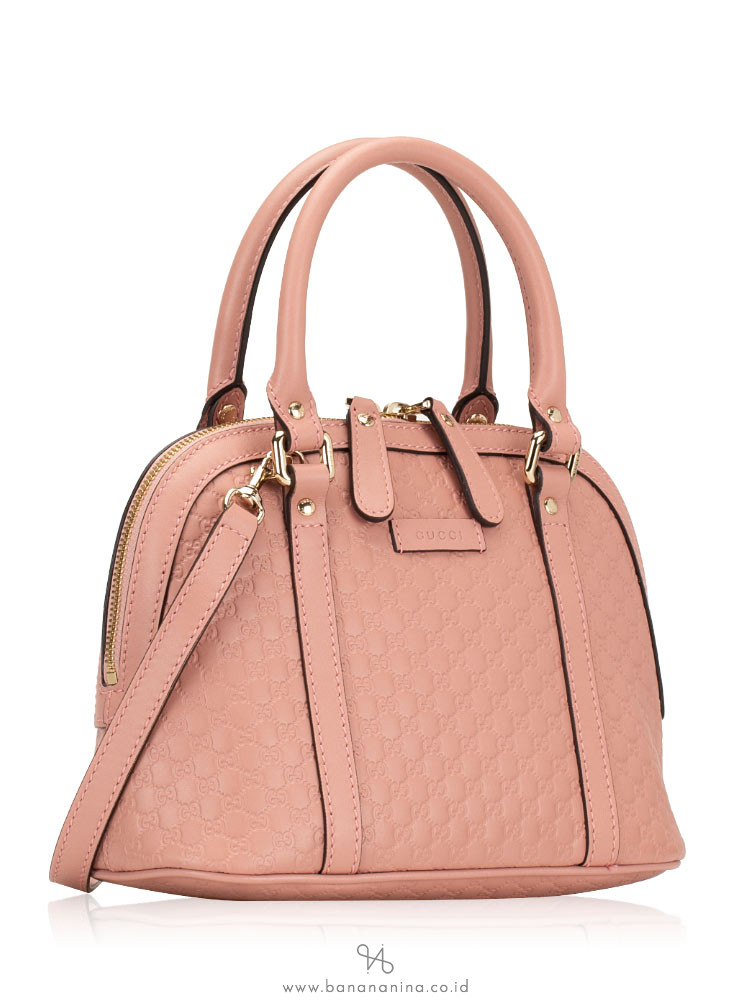 GUCCI Micro Guccissima Mini Dome Satchel Pink