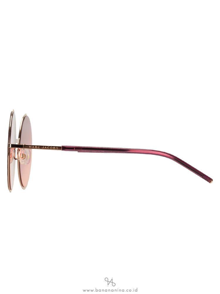 MARC JACOBS TM0V5 Round Sunglasses Fuchsia Gradient