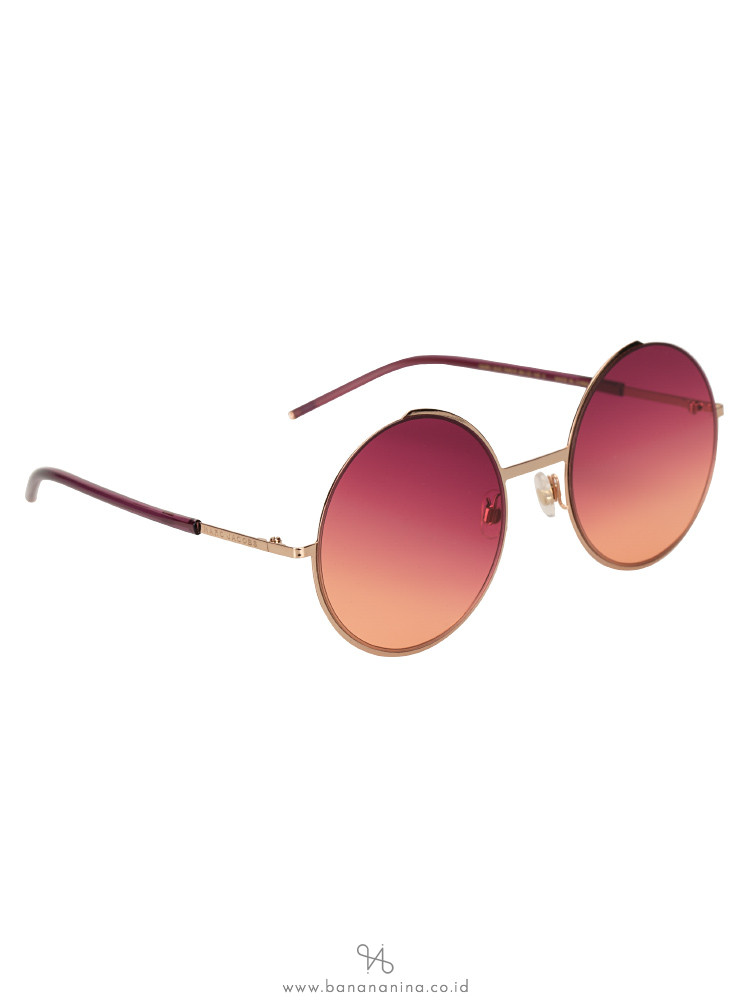 MARC JACOBS TM0V5 Round Sunglasses Fuchsia Gradient