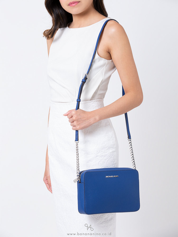 MICHAEL KORS Jet Set Item Large Crossbody Sapphire