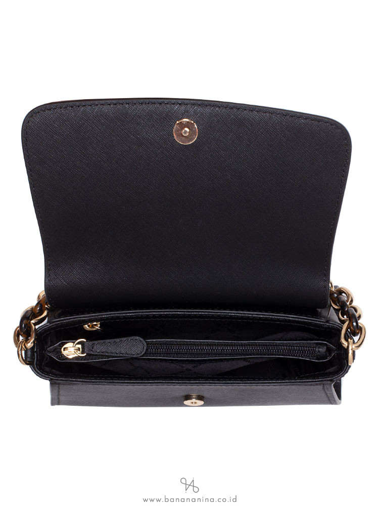 MICHAEL KORS Sofia Saffiano Small Satchel Black