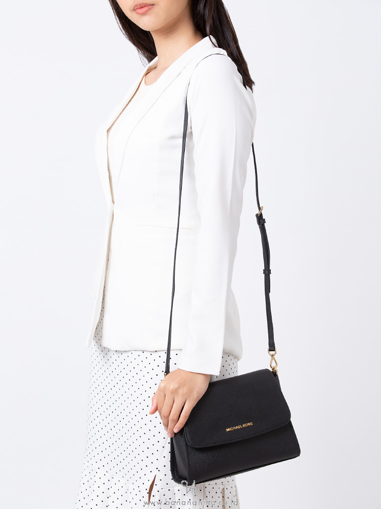 MICHAEL KORS Sofia Saffiano Small Satchel Black