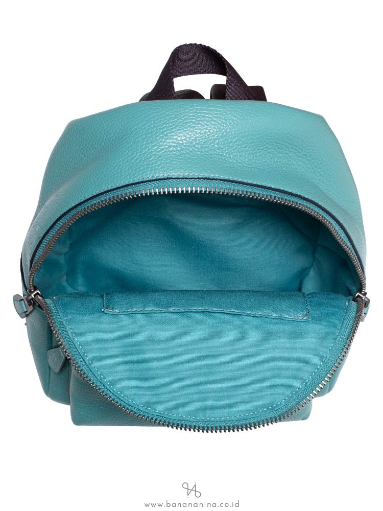 COACH 28488 Mini Charlie Sundae Leather Backpack Blue Green