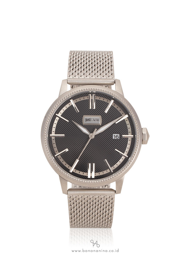 JUST CAVALLI Men JC1G018 Stainless Silver